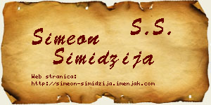 Simeon Simidžija vizit kartica